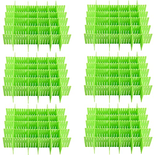 ZOENHOU 60 PCS Green Drawer Dividers, 12.6 x 2.8 Inch - Image 2