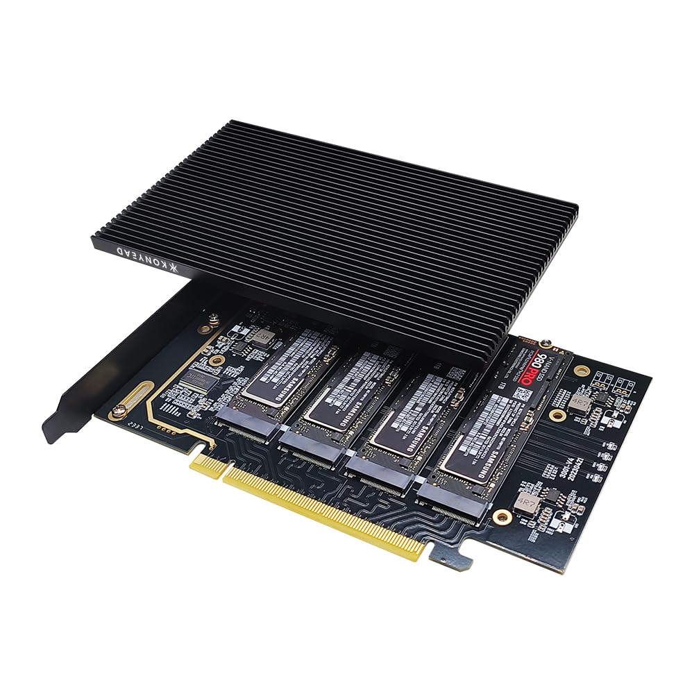 pcie4.0 x16 to m.2 m-Key nvme x 4 ssd Expansion Card - Image 1