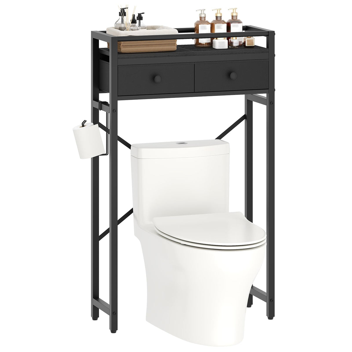 MAHANCRIS Over Toilet Storage, 2-Tier Bathroom Organizer - Image 1