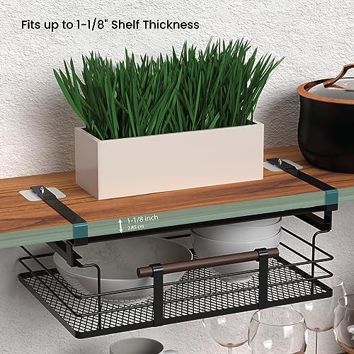 Home Zone Living Pull-Out Kitchen Cabinet Under Shelf - Image 8