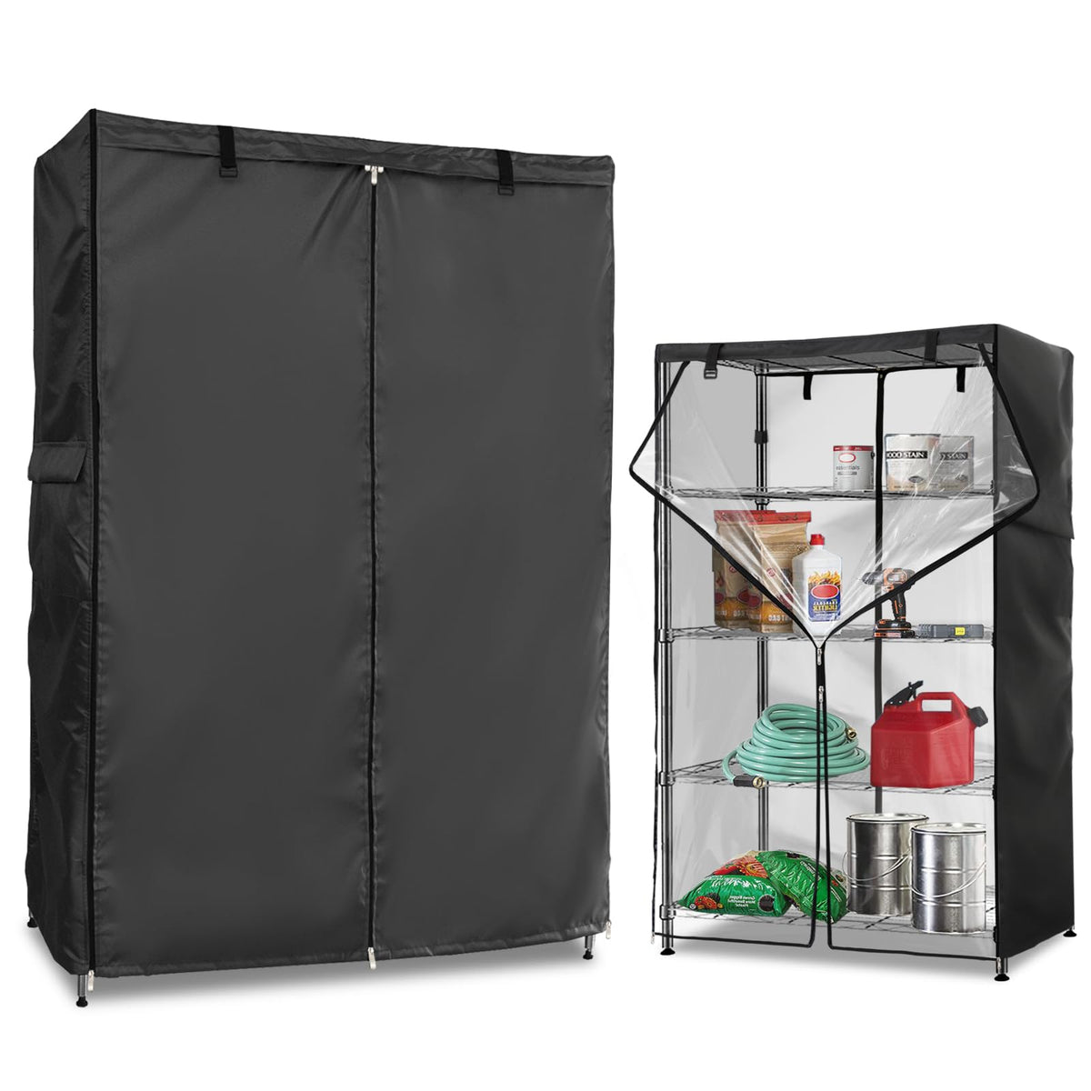 Wire Rack Covers,Heavy Duty 600D Dustproof Waterproof - Image 1