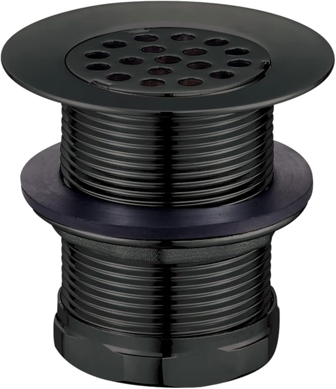Kingston Brass KBU1000 Seattle 2-Inch Brass Grid Bar/Utility Sink Drain, Matte Black