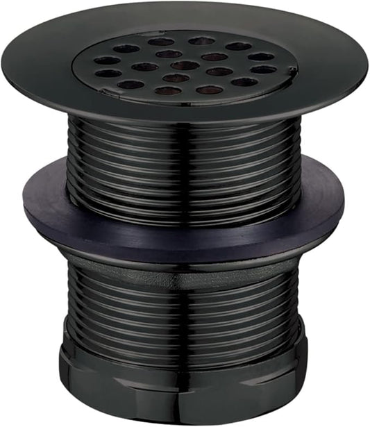 Kingston Brass KBU1000 Seattle 2-Inch Brass Grid Bar/Utility Sink Drain, Matte Black
