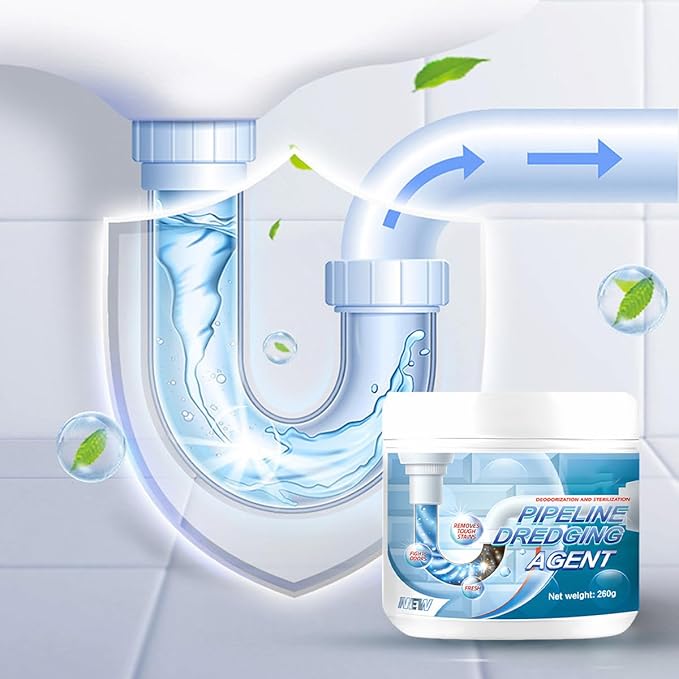 Powerful Pipe Dredging Agent, Sink Drain Cleaner for Kitchen Bathroom, Unclogging Solution for Pipes, Toilets & Showers (3)