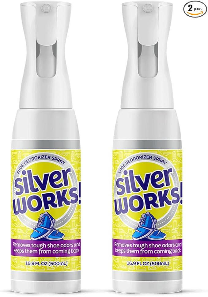 Shoe Deodorizer Spray For Smelly Shoes, Shoe Odor Elimination Spray, Boot, Sneaker, Foot Sweat Smell Eliminator, Stinky Shoes Odor Eliminator, Shoe Freshener, 16.9oz, Pack of 2
