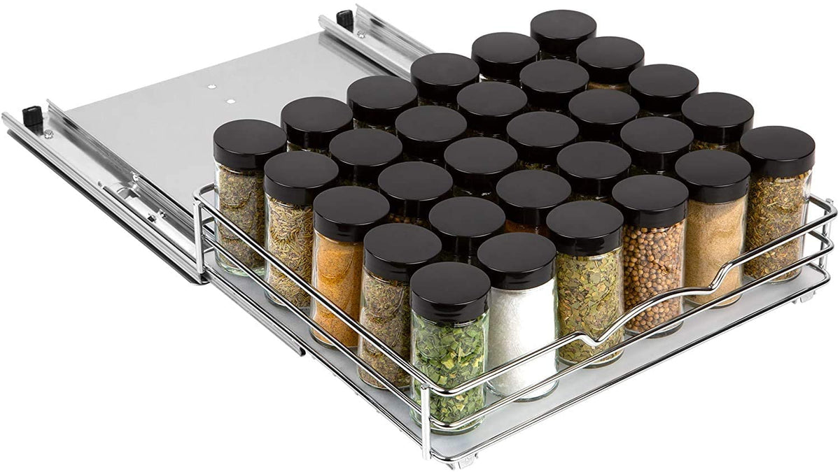 Pull Out Spice Rack for Cabinet, Spice Organizer 12 ⅜"W x - Image 1