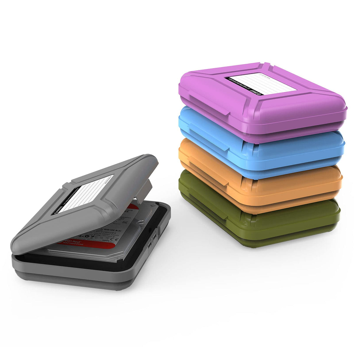 ORICO External Hard Drive Case for 3.5 Inch HDD/SSD 5 Packs - Image 1