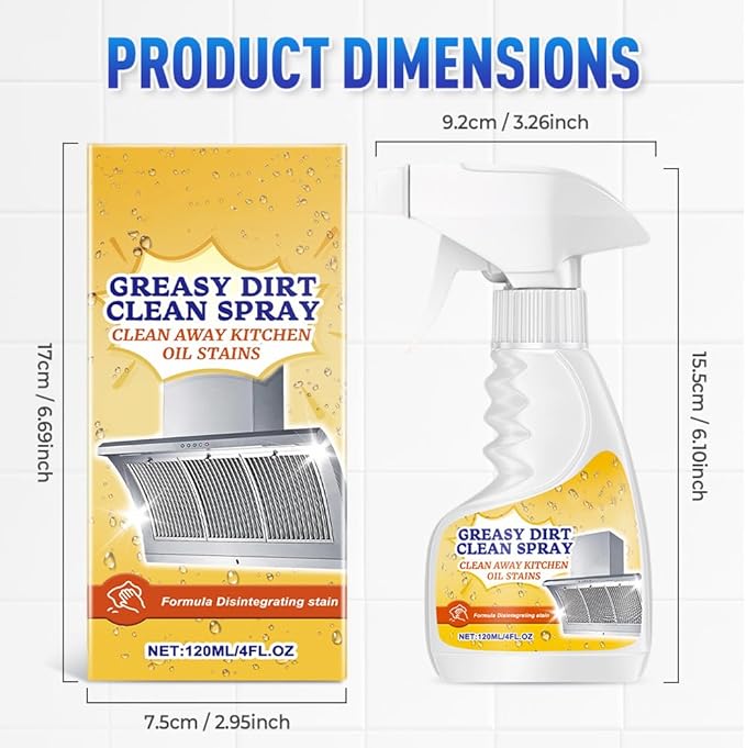 Multifunctional Powerful Kitchen Foam Cleaner, Upgrade Kitchen Degreaser Heavy-Duty Grease Remover for Stove, Fast-Acting All-Purpose Cleaner for Bathroom (1)