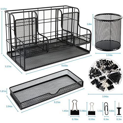 Desk Organizers Caddy and Accessories with 7 Compartments + Pen - Image 6