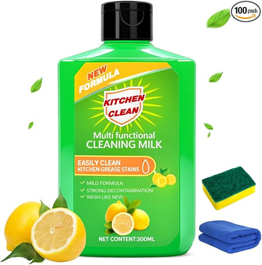 2026 Upgrade Powerful Multifunctional Cleaner, Cleaning Milk House Cleaner, Powerful Concentrated Cleansing Lotion, Multi Functional Effective Cleaning Milk for Household Kitchen and Bathroom (1pcs)