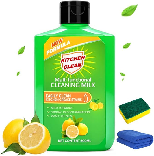 Fliwos Cleaning Milk House Cleaner, 2026 Upgraded Multifunctional Cleaner for Kitchen & Bathroom, Powerful Concentrated Cleansing Lotion, Multi-Purpose Cleaner, Effectively Remove Stains (Green 1Pcs)
