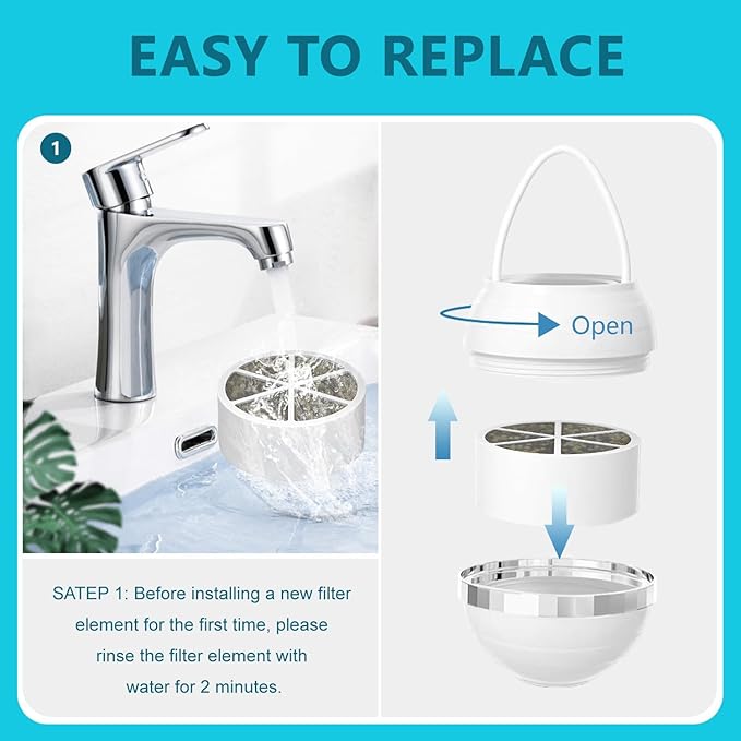 Compatible with Beati Faucet Bathtub Tub Faucet Filter, hard water softening filters, 3Pack