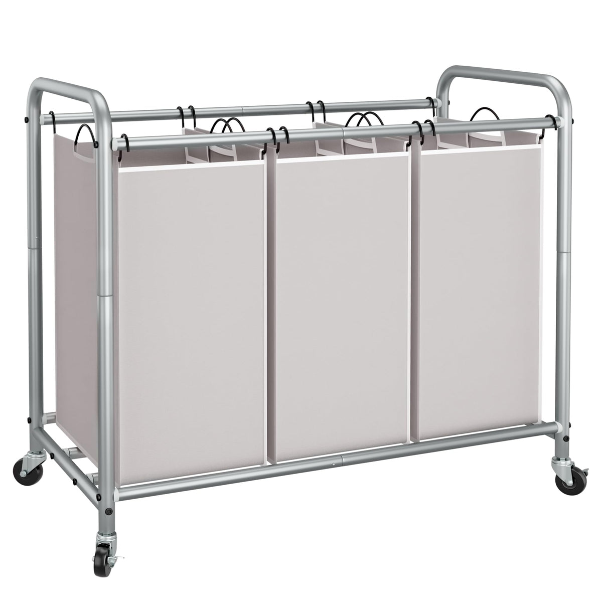 STORAGE MANIAC 3 Section Laundry Sorter, Laundry Hamper - Image 1