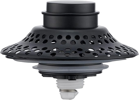 Universal Bathtub Drain Stopper with Removable Hair Catcher, 3-in-1 Pop-up Drain Plug Fits 1.38 to 2.1 Inch Holes, Upgrade Shower Drain Cover with Stainless Steel Filter