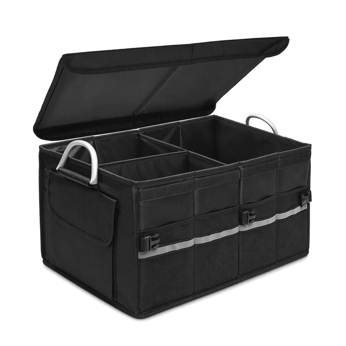 Trunk Organizer With Lid For SUV Car Trunk Foldable Oxford - Image 1