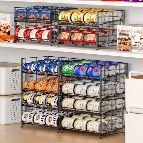 2-Pack Stackable Rack Organizer, Storage for Kitchen Pantry - Image 3