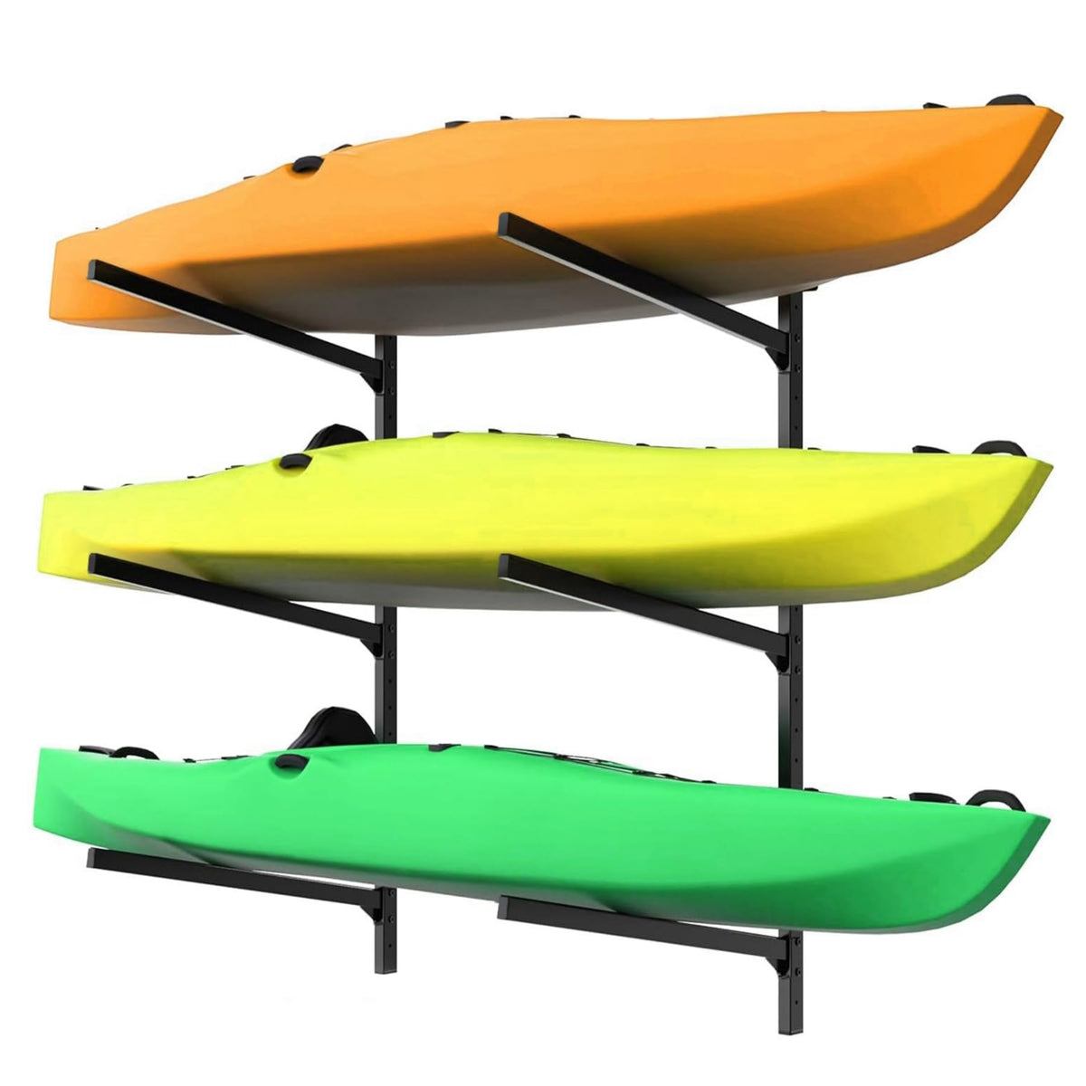 WALMANN Heavy Duty Wall Mounted Kayak Storage Rack | Home Organization - Image 1