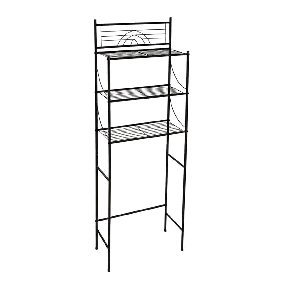 Bath Bliss 3 Tier Freestanding Bathroom Space Saver, Black - Image 1
