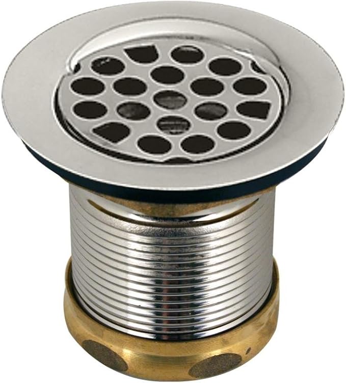 Westbrass Grid Basket Style Bar Sink Strainer, Polished Nickel, D2181-05