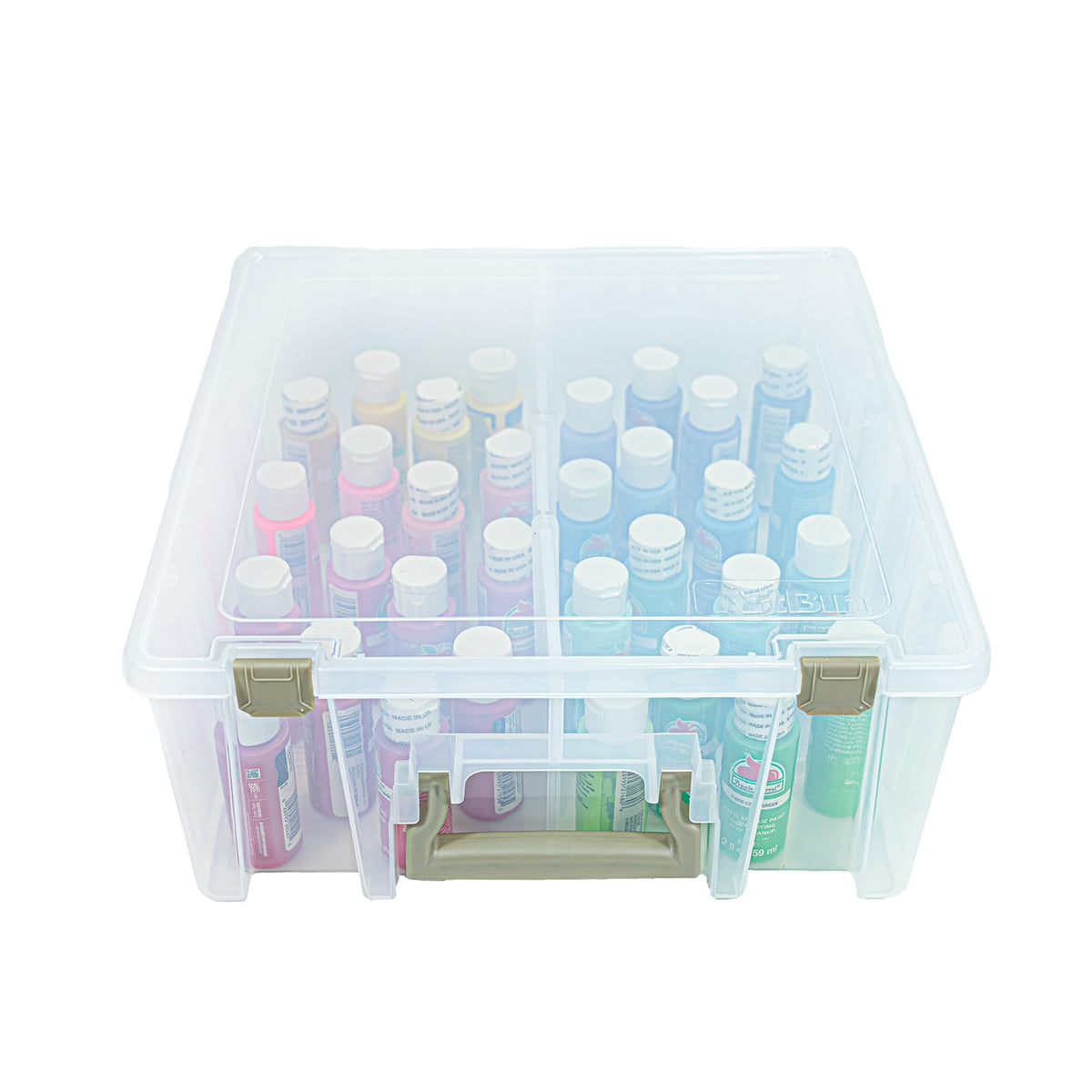 ArtBin Super Satchel Double Deep, 8-Compartment Craft Box, Gold - Image 1