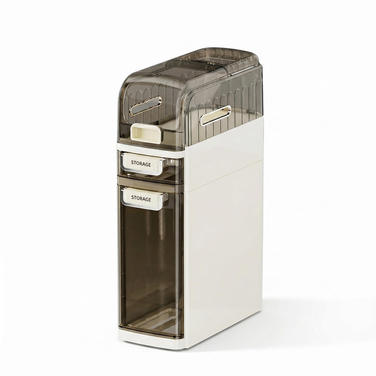 Slim Bathroom Storage Cabinet with Drawers, 3-Tier - Image 1