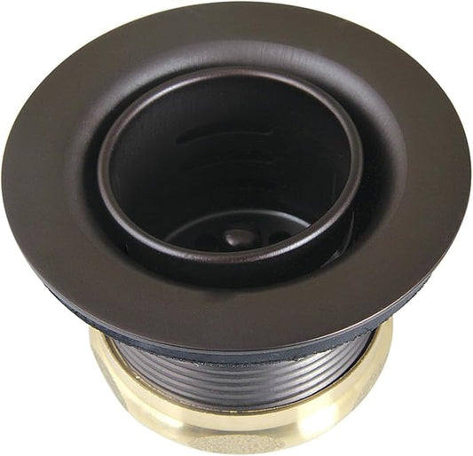 Kingston Brass K451BORB Portland Stainless Steel Bar Sink Basket Strainer, Oil Rubbed Bronze