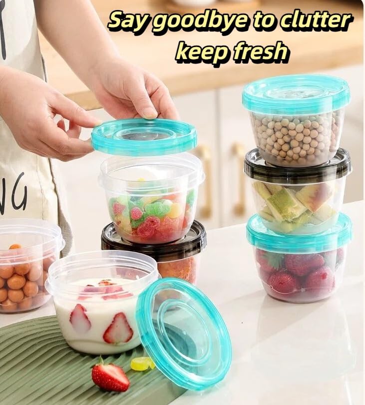 6-Pack 16 Oz Airtight Food Storage Containers with Twist Top Lids - Image 3