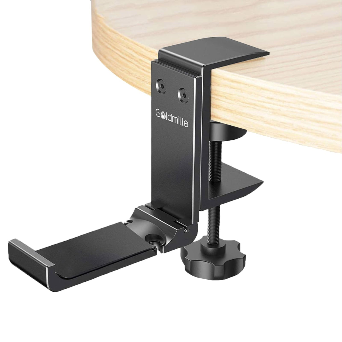 Aluminum Headphone Stand Hanger Foldable with Cable Clip - Image 1