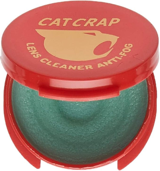 EK USA, Cat Crap, Anti-Fog Lens Cleaner Balm, Safe on All Lenses, Eyeglasses, Goggles, and Camera Lenses - 0.5 Ounce