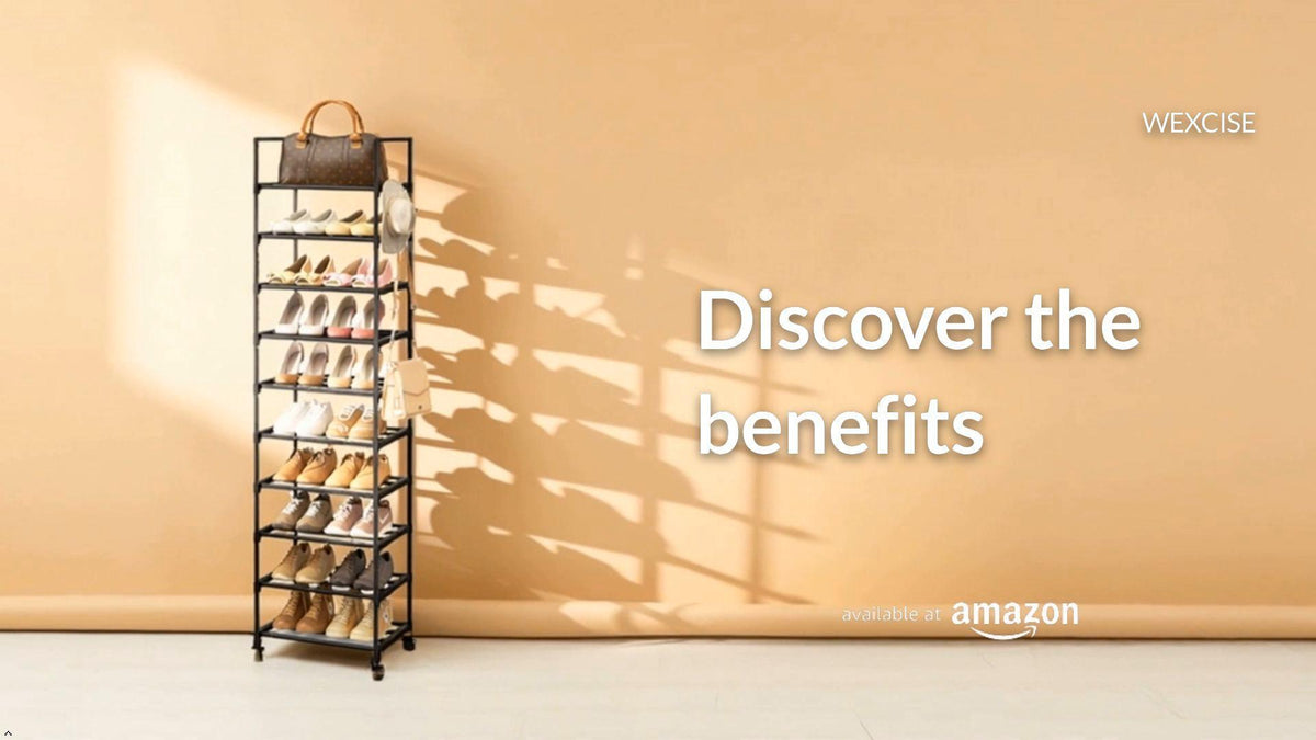 Narrow Shoe Rack 10 Tiers Tall Shoe Rack for Entryway Closet 20 - Image 8