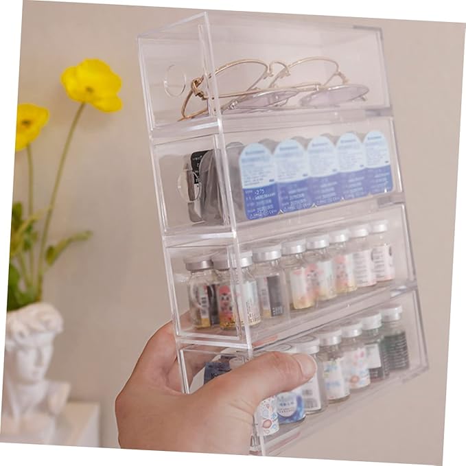 Acrylic Makeup Storage Case Jewelery Box Multipurpose Transparent Organize Your Cosmetics Easily