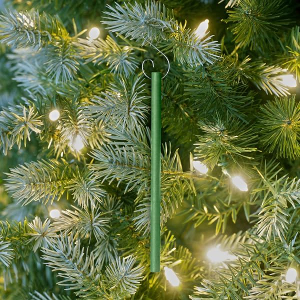 Scentsicles O Christmas Tree and Snowberry Pine Scented Christmas Ornaments with Hooks - 2 Pack (2 Bottles, 12 Sticks Total)