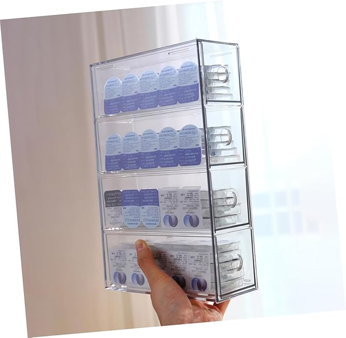 Acrylic Makeup Organizer Storage Box for Hair Accessories Cosmetics Travel Jewelry Acrylic for Dresser Vanity Bathroom