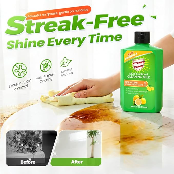Cleaning Milk House Cleaner, 2026 New Powerful Multifunctional Cleaner, Powerful Concentrated Cleansing Lotion, Multi Functional Effective Cleaning Milk for Household Kitchen and Bathroom (1pcs)