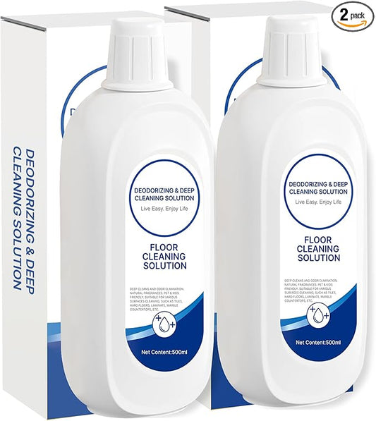 2 Packs Floor Cleaner Solution Compatible with Tineco Cleaning Solution Refill Natural Scented, Deep Clean Streaks & Residue Free for All Robotic Vacuum Mop Cleaner Solution for Hardwood Multi Surface