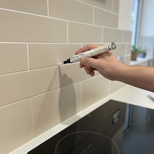 Grout Pen Twin Pack | White | 2 x 7ml | Make The Appearance of Grout Cleaner
