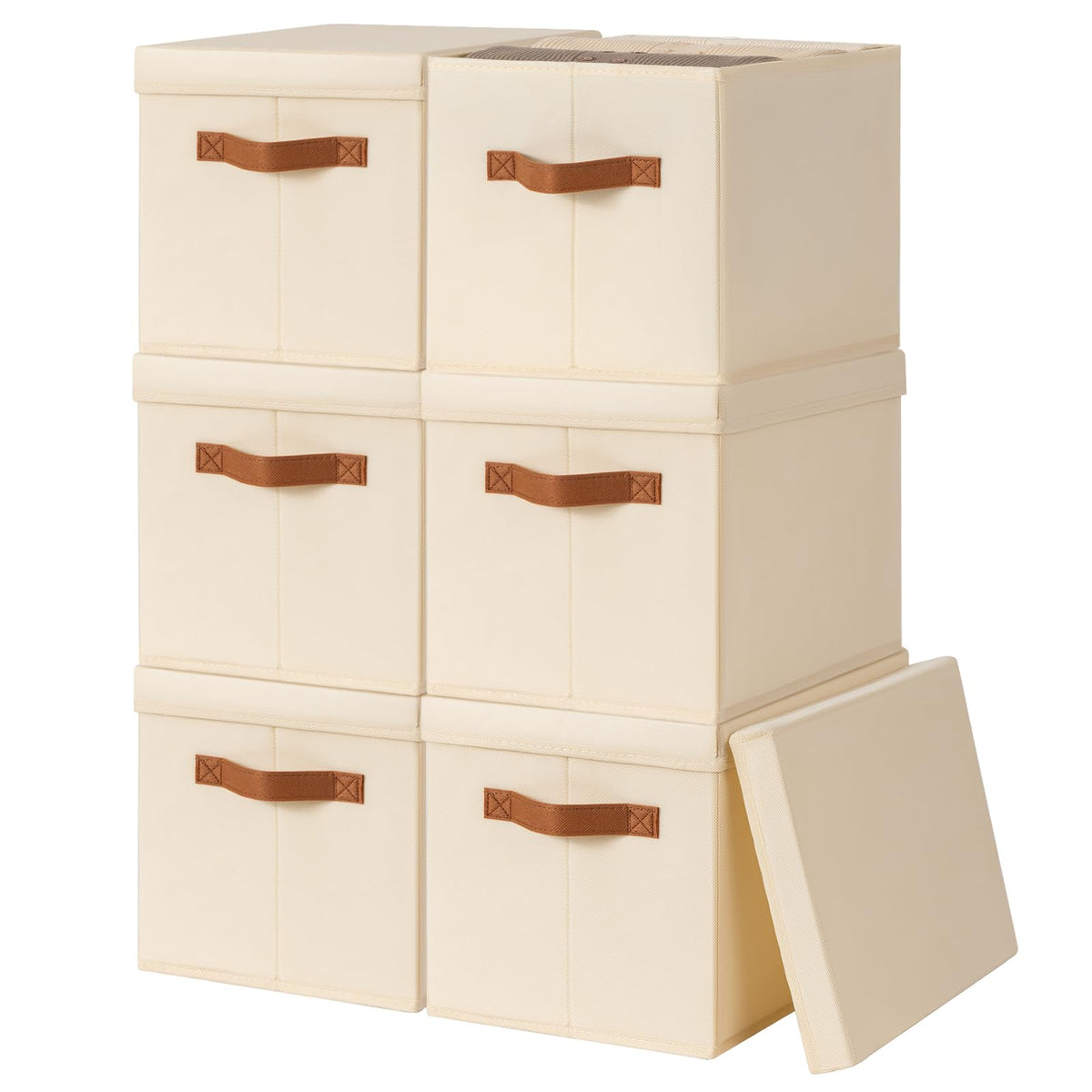 Homsorout Storage Bins with Lids - Fabric Storage Baskets - Image 1