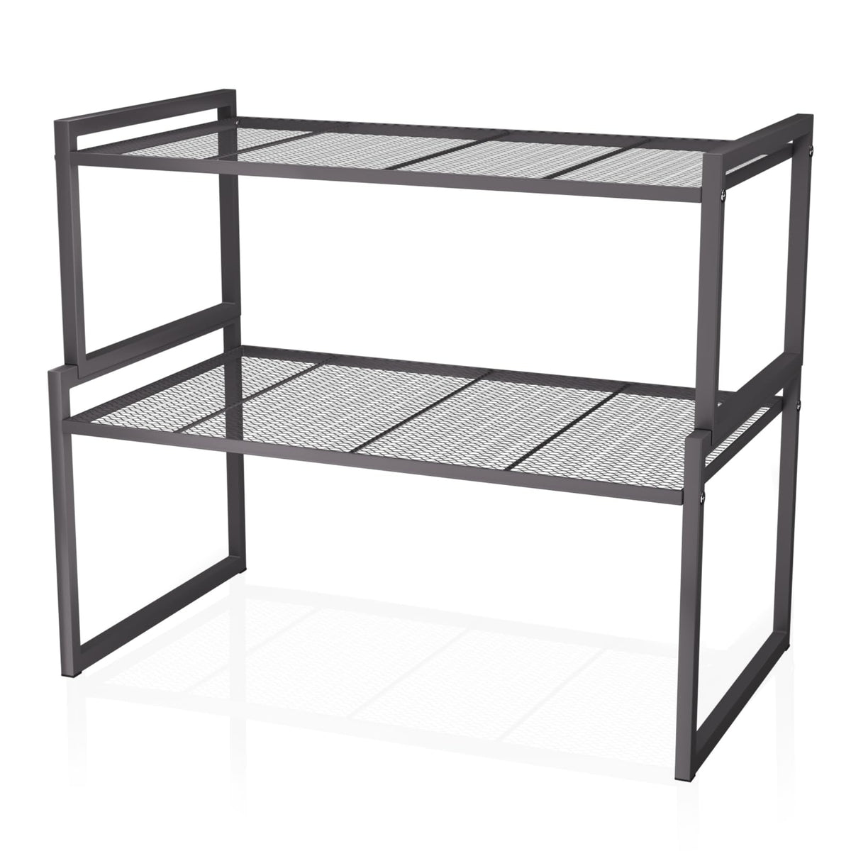 Stackable Kitchen Cabinet Organizer Shelves Pantry Rack Set of 2 - Image 1