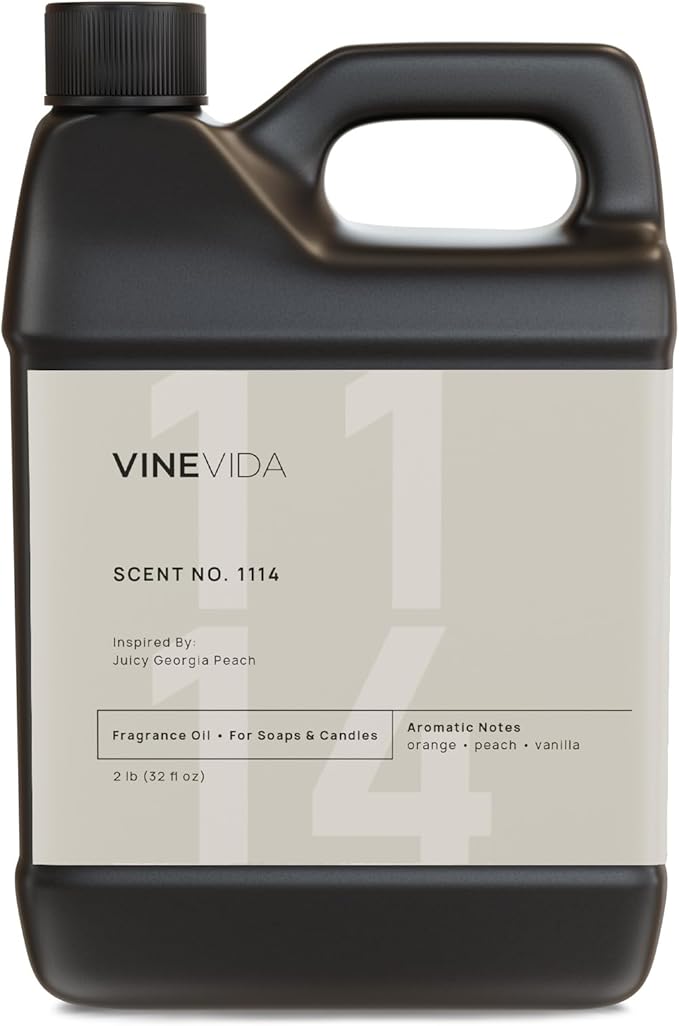 VINEVIDA [32oz] Juicy Georgia Fragrance Oil for Candle Making - Made in USA Scents for Soap Making - Natural Candle Fragrance Oil