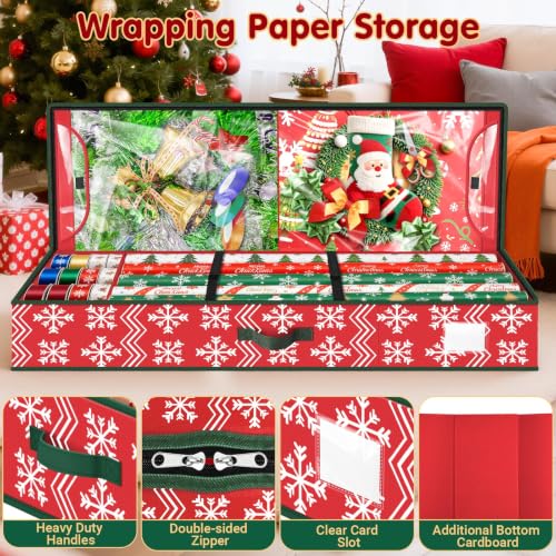 Wrapping Paper Organizer Storage for Christmas, Wave - Image 4