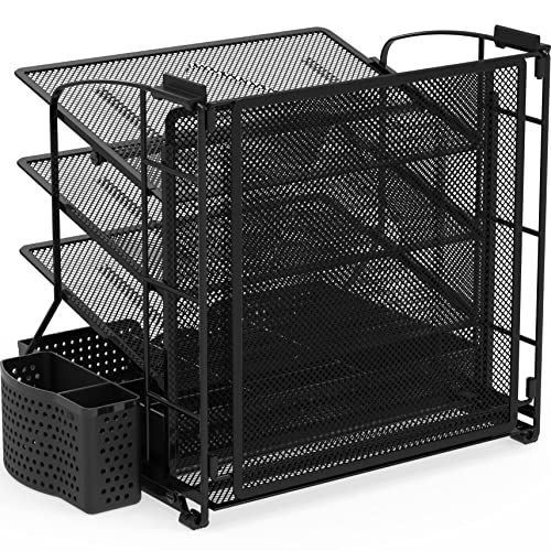 Simple Houseware Desktop Document Tray Organizer with Sliding - Image 5