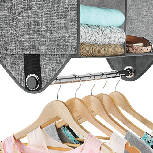 Whitmor 4 Section Fabric Closet Organizer Shelving with Built - Image 5