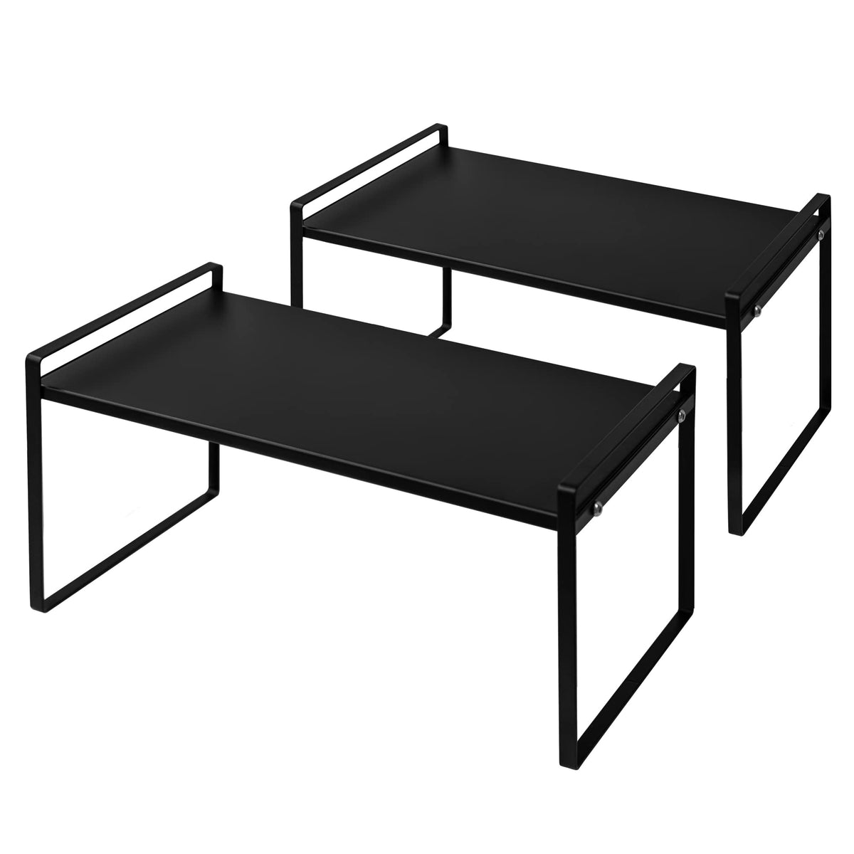 Nxconsu Stackable Cabinet Shelf Organizer 2 Pack, Standard Tall - Image 1