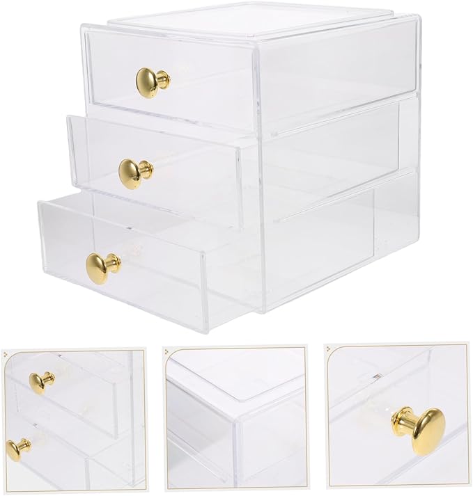 Veemoon Organizer Box Storage Bin for Bathroom Cosmetics Jewelry Office Supplies