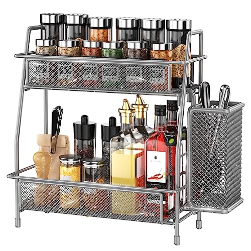 LEMIKKLE Spice Rack Organizer for Kitchen Counter, Spices - Image 2