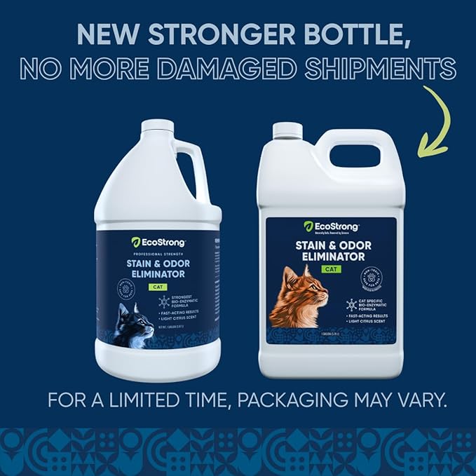Eco Strong Cat Stain & Odor Remover - Enzyme Neutralizer Citrus Gallon Value Size