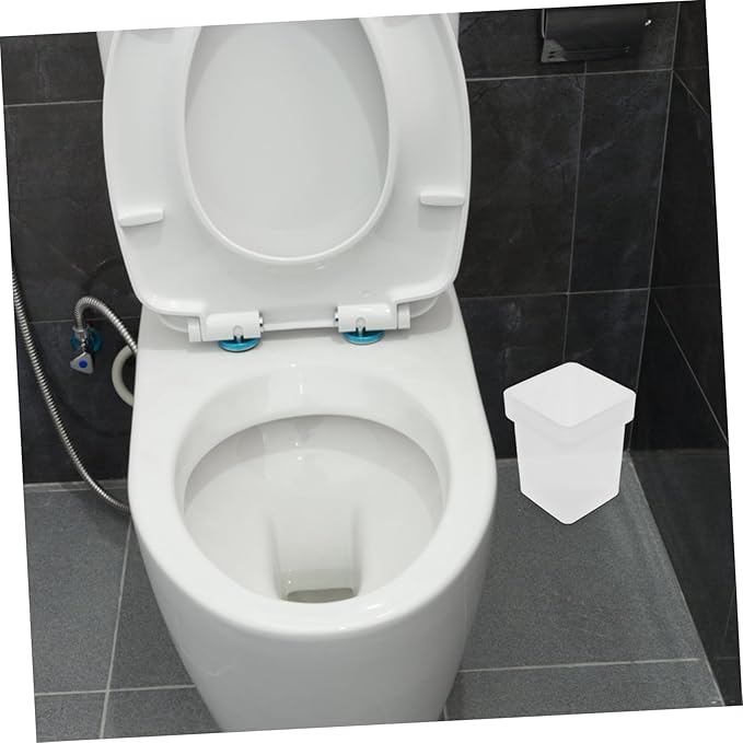 Heavy Duty Toilet Brush Holder Ceramic Brush Storage Cup Bathroom Scrubber Setting Small Storage Square Bowl