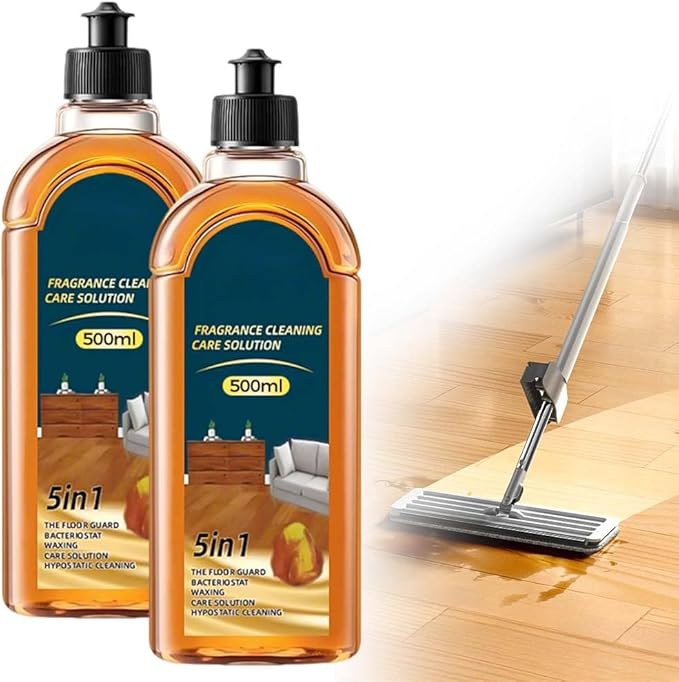 Spainho Floor Cleaner, 2026 Upgrade 5-In-1 Floor Cleaner Pro, Multi-Purpose Scrubbing Pad for Kitchen and Bathroom, Efficient Stain Remover for Families, Hardwood Surface Wax/Shine/Oil (2pcs)