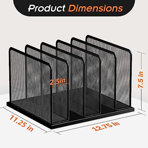 Kuntine.B Desk File Organizer Upright Mesh Desktop Organizer File - Image 3