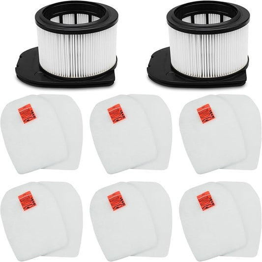 IZ862H Filter for Shark IZ862H Stratos Cordless Vacuum, Fit for Shark IZ562H UZ565H Pro IZ540H IZ840 IZ800 Vacuum Part XPSMFIZ700and XFFKIZ700, 2 Pack HEPA Filter 6 Pack Foam & Felt Filter Kit